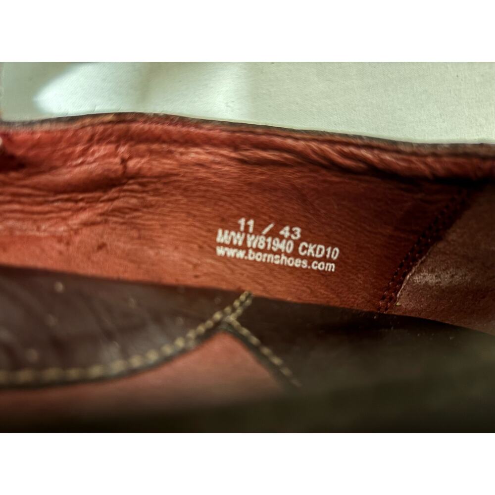 Maroon Leather Mary Jane Flats Women’s Comfort Shoes Round Toe Casual Size 11 - Picture 8 of 10